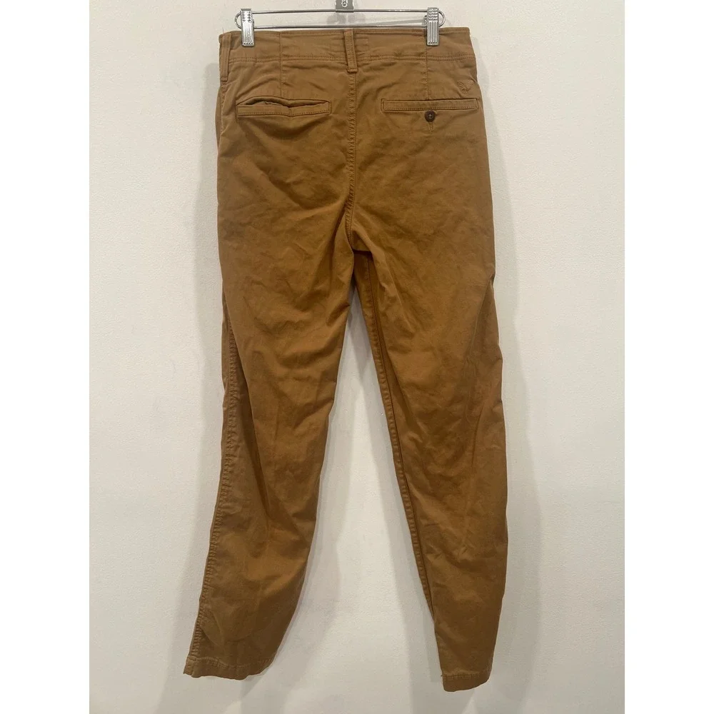 American Eagle Pants Mens Brown Extreme Flex Original Straight Chino Size 28x34